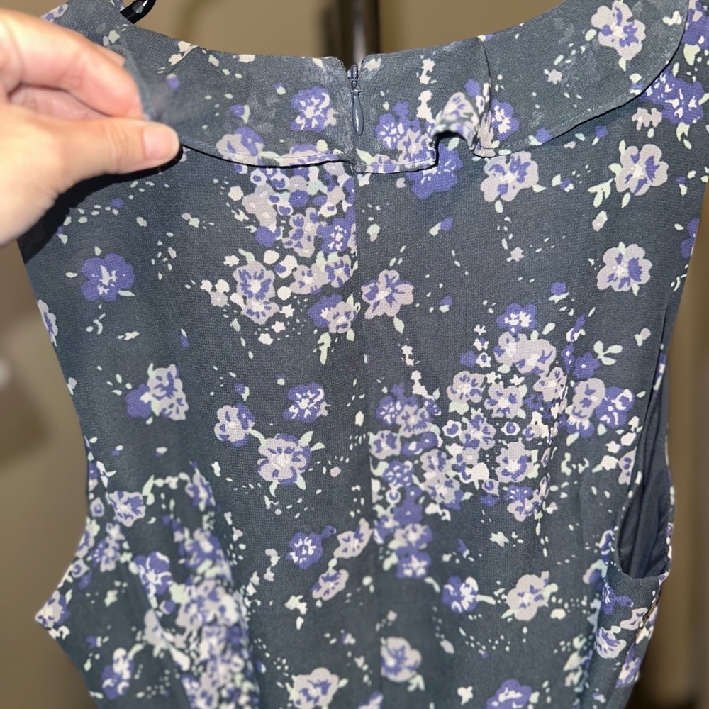 LOFT Outlet Petite Floral Sleeveless Ruffle Jumpsuit (10P) - Picture 7 of 8